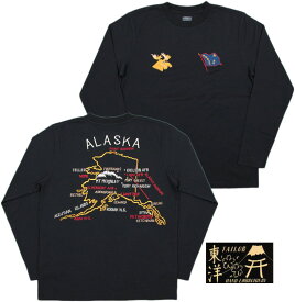 TAILOR TOYO/テーラートーヨー L/S SUKA T-SHIRT“ALASKA”アラスカ刺繍入り、長袖スカTシャツ/スカTee BLACK(ブラック)/TT67486