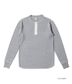 BUZZ RICKSON'S/バズリクソンズ L/S THERMAL HENLEY NECK T-SHIRT長袖サーマル 無地ヘンリーネックTシャツ/カットソー Lot No. BR68130