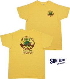 SUN SURF/サンサーフ S/S T-SHIRT“MILK & CREAM”半袖バックプリントTシャツ YELLOW(イエロー)/SS77910