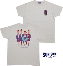 SUN SURF/サンサーフ“STRIPPER”by SHAG S/S T-SHIRT 半袖プリントTシャツ OFF WHITE(オフホワイト)/SS78033