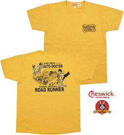 CHESWICK/チェスウィック ROAD RUNNER/ロードランナー S/S T-SHIRT“X RAY DOCTOR” 半袖バックプリントTシャツ GOLD(ゴールドイエロー)/CH78254