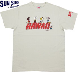 SUN SURF×PEANUTS/サンサーフ×ピーナッツ S/S T-SHIRT“HAWAII” スヌーピープリントTシャツ/カットソー OFF WHITE(オフホワイト)/SS78228