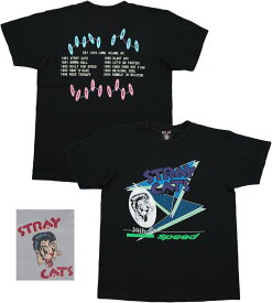 STRAY CATS×STYLE EYES/ストレイキャッツ×スタイルアイズ ROCK T-SHIRT LIMITED EDITION “BUILT FOR SPEED”リミテッドエディション・ロックTシャツ/オフィシャルレプリカTシャツ BLACK(ブラック)/SE78300