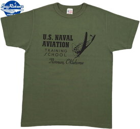 BUZZ RICKSON'S/バズリクソンズ S/S T-SHIRT “U.S.N. AVIATION” 半袖プリントTシャツ/カットソー OLIVE(オリーブ)/BR78450