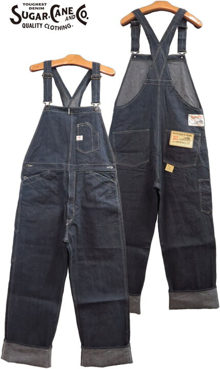 楽天市場】SUGAR CANE/シュガーケーン 11oz. BLUE DENIM OVERALLS 