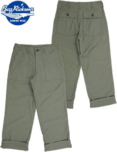 BUZZ RICKSON'S/�o�Y���N�\���Y TROUSERS, MEN'S, COTTON SATEEN OG-107, TYPE 1 OG-107�R�b�g���E�T�e�� �p���c/US ARMY �x�C�J�[�p���c OLIVE(�I���[�u)/Lot;BR41983