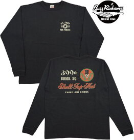 BUZZ RICKSON'S/バズリクソンズ L/S T-SHIRT “SKULL TOP HAT” スカル トップ ハット・長袖バックプリントTシャツ BLACK(ブラック)/Lot No.BR69061