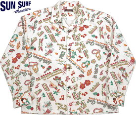 SUN SURF/サンサーフ “SWEET LEILANI” COTTON FLANNEL L/S OPEN SHIRTS 「スウィート・レイラニ」コットンネル・ハワイアンシャツ/コットンフランネル・アロハシャツ/長袖アロハ OFF WHITE(オフホワイト)/Lot No. SS28981