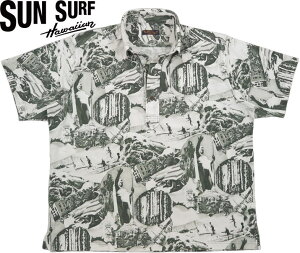 SUN SURF/�T���T�[�t COOLMAX PULLOVER BUTTON DOWN SHIRT �gHAWAIIAN HISTORY�h �N�[���}�b�N�X �v���I�[�o�[�n���C�A���V���c/���̎q�|���V���c/�n���C�A���|���V���c/�|���A���n GREEN(�O���[��)/Lot No. SS79005