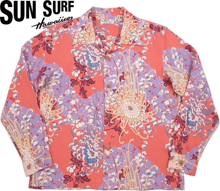 楽天市場】SUN SURF/サンサーフ L/S RAYON HAWAIIAN SHIRT“ROYAL 