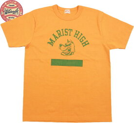 Whitesville/ホワイツビル 14/- S/S T-SHIRT W/PRINT カレッジプリントTシャツ 半袖プリントTシャツ GOLD(ゴールド)/Lot No. WV78917