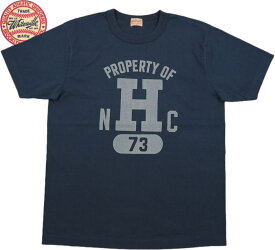 Whitesville/ホワイツビル 14/- S/S T-SHIRT W/PRINT カレッジプリントTシャツ 半袖プリントTシャツ NAVY(ネイビー)/Lot No. WV78918