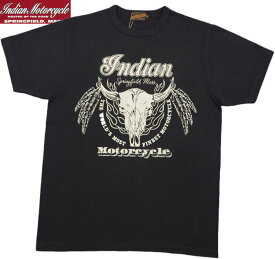 INDIAN MOTORCYCLE/インディアンモーターサイクル S/S T-SHIRT “SKULL HEAD” 半袖プリントTシャツ/カットソー BLACK(ブラック)/Lot No. IM78971