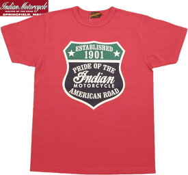 INDIAN MOTORCYCLE/インディアンモーターサイクル S/S T-SHIRT “INDIAN AD” 半袖プリントTシャツ/カットソー RED(レッド)/Lot No. IM78974