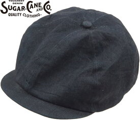 SUGAR CANE/シュガーケーン 10oz. DENIM APPLEJACK CAP 10オンス デニム アップルジャックキャップ/キャスケット/ハンチング NAVY(ネイビー)/Lot No. SC02705