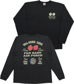 BUZZ RICKSON'S/バズリクソンズ L/S T-SHIRT “90th BOMB. S.Q.” 長袖プリントTシャツ BLACK(ブラック)/Lot No.BR69283