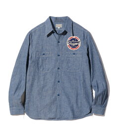 BUZZ RICKSON'S/バズリクソンズ BLUE CHAMBRAY WORK SHIRTS “BUZZ RICKSON'S 30th ANNIVERSARY MODEL WITH EMBROIDERED” ブルーシャンブレー ワークシャツ、30周年記念モデル 125) BLUE(ブルー)/Lot No. BR29184