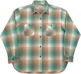 SUGAR CANE/シュガーケーン TWILL CHECK L/S WORK SHIRT ツイルチェック ワークシャツ/チェックシャツ/綿ネルシャツ 145) GREEN(グリーン)/Lot No. SC29154