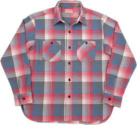 SUGAR CANE/シュガーケーン TWILL CHECK L/S WORK SHIRT ツイルチェック ワークシャツ/チェックシャツ/綿ネルシャツ 165) RED(レッド)/Lot No. SC29154