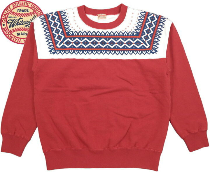 楽天市場】Whitesville/ホワイツビル SNOW PATTERN SWEAT SHIRT スノー 