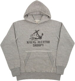 BUZZ RICKSON'S×PEANUTS /バズリクソンズ×ピーナッツ SWEAT PARKA “NAVAL AVIATOR”スヌーピー・スウェットパーカー/フーディ－/スヌーピーパーカー H.GRAY(ヘザーグレー)/Lot No. BR69278