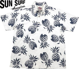 DUKE KAHANAMOKU/デューク・カハナモク COOLMAX KANOKO POLO SHIRT “DUKE'S PINEAPPLE”「デュークス・パイナップル」クールマックス プルオーバーハワイアンシャツ/鹿の子ポロシャツ/ハワイアンポロシャツ OFF WHITE(オフホワイト)/Lot No. DK78200-105