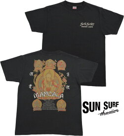 SUN SURF/サンサーフ PRINT T-SHIRTS “MANDALA” 「曼荼羅」半袖プリントTシャツ/カットソー 119) BLACK(ブラック)/Lot No. SS79164