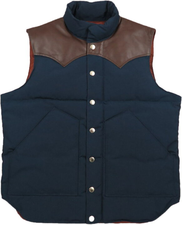 楽天市場】SUGAR CANE/シュガーケーン LEATHER YOKE T/C DOWN VEST 