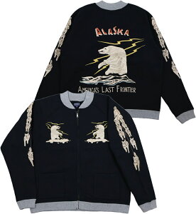 TAILOR TOYO/�e�[���[�g�[���[ SUKA ZIP SWEAT EMBROIDERED �gALASKA�h �A���X�J�W�����E�t���W�b�v�X�E�F�b�g�V���c/�W�b�v�X�E�F�b�g�J�[�f 119) BLACK(�u���b�N)/Lot No. TT69475