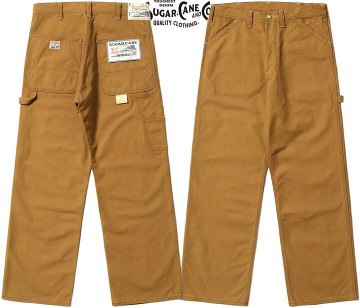 楽天市場】SUGAR CANE/シュガーケーン 13oz. BROWN DUCK WORK PANTS 13 