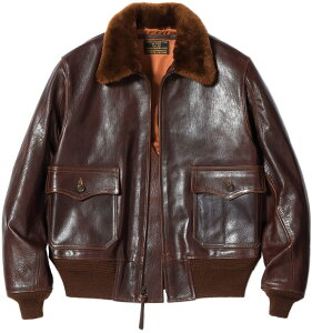 BUZZ RICKSON'S/�o�Y���N�\���Y JACKET, LEATHER FLYING Type AN6552 �gAMERICAN SPORTSWEAR CO.�h 01) D.BROWN(D�u���E��)/Lot No. BR80661