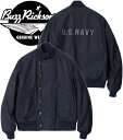 BUZZ RICKSON'S/バズリクソンズ Type DECK HOOK “RAYON COTTON VERSION NAVY DEPARTMENT” デッキフックジャケット/レーヨンコットン素材デッキジャケット 128) NAVY(ネイビー)/Lot No. BR15762