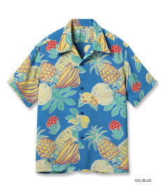 SUN SURF/サンサーフ RAYON HAWAIIAN SHIRT “TROPICAL FRUITS” ROYAL HAWAIIAN レーヨン・アロハシャツ/ハワイアンシャツ「トロピカル フルーツ」 125) BLUE(ブルー)/Lot No. SS39415