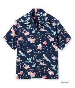 SUN SURF/�T���T�[�t RAYON HAWAIIAN SHIRT �gPANIOLA TOWN�h ���[�����E�A���n�V���c/�n���C�A���V���c�u�p�j�I���v 128) NAVY(�l�C�r�[)/Lot No. SS39420