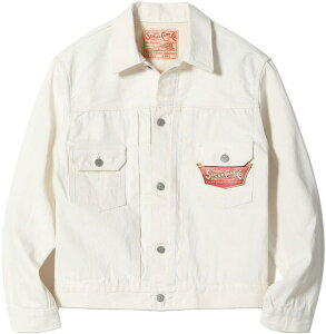 SUGAR CANE/�V���K�[�P�[��13oz. WHITE DENIM JACKET 1953 MODEL STANDARD DENIM �I���W�i�� �z���C�g�f�j���W���P�b�g/2nd�i�Z�J���h�jG�W����/�W�[�W���� 401A) ONE WASH(�����E�H�b�V��)/Lot No. SC15720