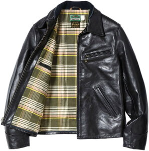 SUGAR CANE/�V���K�[�P�[�� BLACK HORSE HIDE 1940�fs �gROUGH-IN�h SPORT JACKET WWII MODEL �uROUGH-IN�v���[�x���̃z�[�X�n�C�h���X�|�[�c�W���P�b�g 119) BLACK(�u���b�N)/ Lot No. SC80684