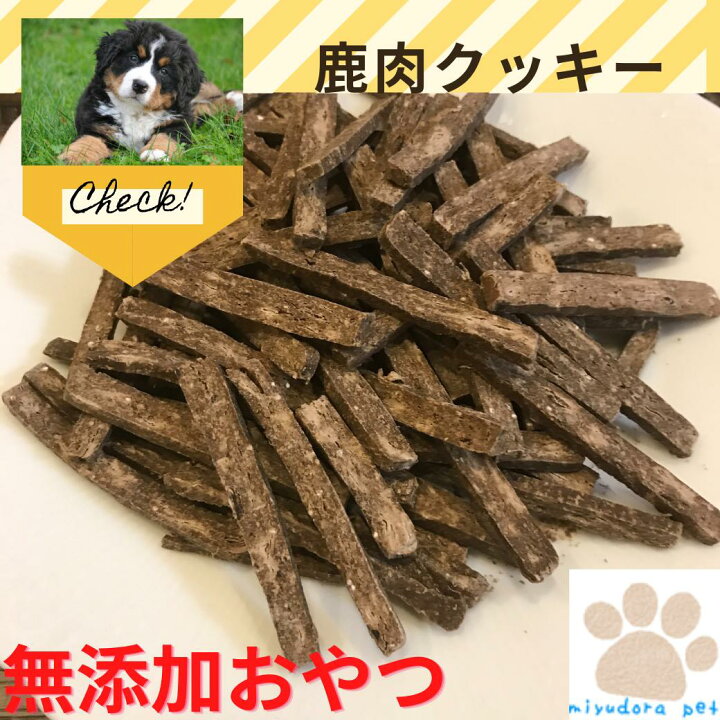楽天市場 犬 おやつ 鹿肉クッキー300g 無添加おやつ クッキー 手作り 人気 おすすめ プレゼント 米粉 小麦粉なし 鹿肉 肉 国産 ペット 犬用 ドッグフード ペットフード 栄養満点 大型犬 小型犬 中型 ミユドラ アレルギー 低カロリー 犬のおやつ 生肉 Miyudora Pet