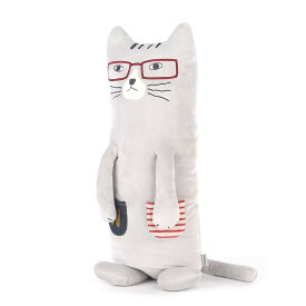 【即日発送】ネコザワさん　ぬいぐるみクッション　猫　大きなぬいぐるみ kusuguru　ぬいぐるみクッション　猫　ねこグッズ　22-5722-01　くすぐるほっぺ　ネコ　ぬいぐるみ　クリスマスプレゼント
