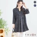 【即日発送】TRUBE　【M〜L】ドット柄ラインストーン付きブラウス(C31-136)トップス　デイリーファッション 普段着 おしゃれ着（ブラウス単品の価格です）ミセス ミセスファッション 大人可愛い 30代 40代 50代 60代　若見え　洋服　婦人服　可愛い服　晩夏