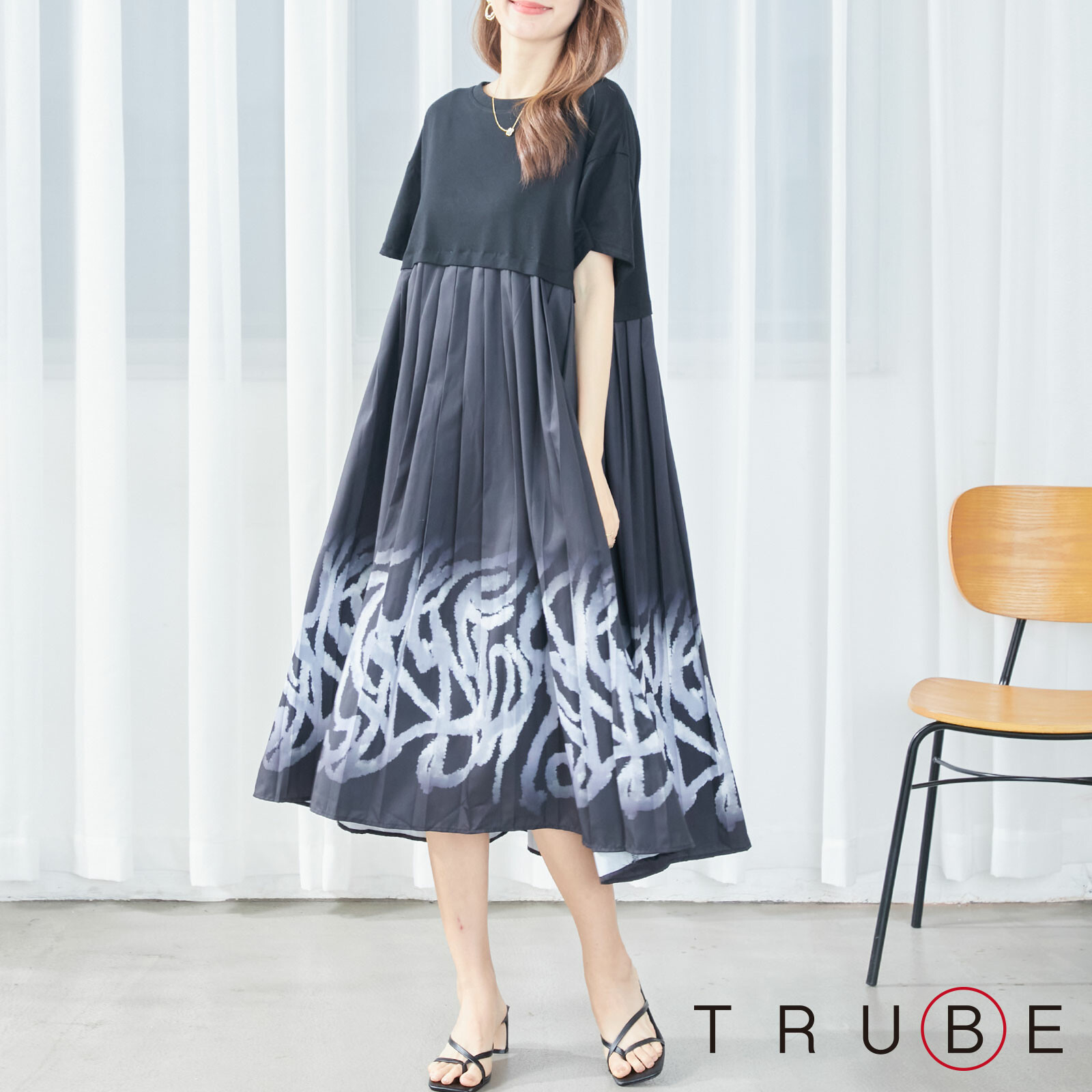楽天市場】TRUBE【L〜LL】ワンピース(C38-713) デイリーファッション