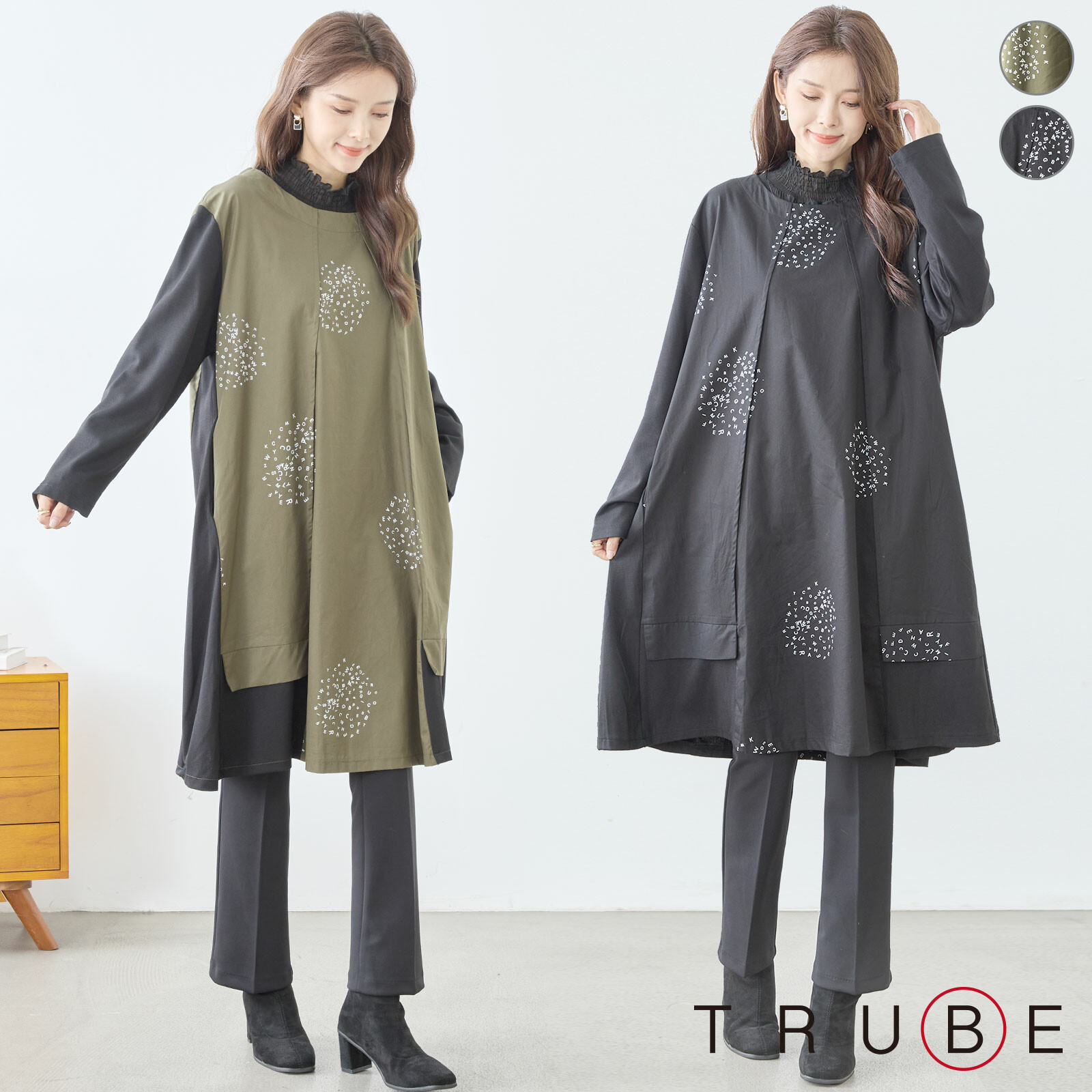 楽天市場】new TRUBE【M〜L】モードデザインチュニック（C38-913