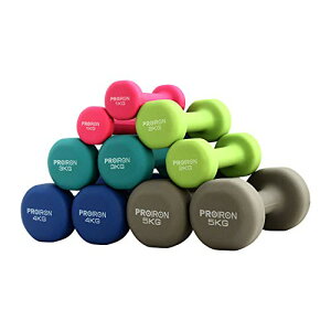 PROIRON �_���x���u2�Z�b�g1kg/1.5kg/2kg/3kg/4kg/5kg/8kg/10kg�v�_���x���Z�b�g �\�t�g�R�[�e�B���O�� [�ؗ̓g���[�j���O �؃g��