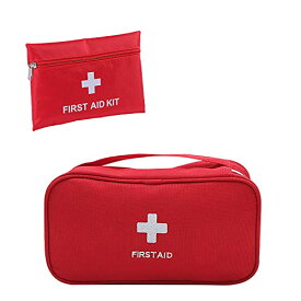 RICISUNG 救急セット お薬収納ポーチ 2個セット ファーストエイドキット 携帯用 応急処置バッグ 家庭用医療バッグ アウトドア メディ