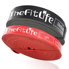 TheFitLife フィットネスチューブ トレーニングチューブ トレーニングバンド チューブ 筋トレ - 天然ラテックス製 懸垂アシスト 懸垂
