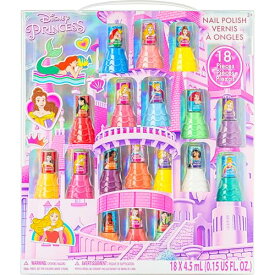 TownleyGirl ディズニー プリンセス はがせるマニキュア 子供用18本セット お城のギフトBOX [並行輸入品]