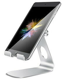 タブレット スタンド アルミ ホルダー 角度調整可能, Lomicall iPad用 stand : 卓上縦置きスタンド, タブレット置き台, デスク台, 立
