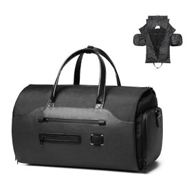 [IDEASHOW] 3WAYガーメントバッグ 50L大容量 スーツ収納/靴収納ダッフルスーツカバー 型くずれ防止ボストンバッグ 出張用ビジネスバッグ リュックサック 防水防塵ショルダーバッグ 出張/就活/スポーツ/ジム