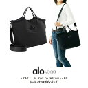 alo yoga アロ シグネチャー ロープハンドル 2WAY トート クロスボディバッグ ブラック