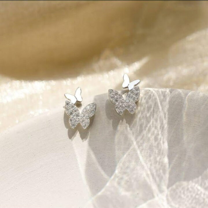 楽天市場】ピアス レディース シルバー シルバーピアス 蝶々 