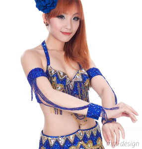 【送料無料】フリンジ /スパンコール クラーデション/コスチューム / レディース/ 社交ダンス/ダンス服 //舞台風 演出/ベリーダンス衣装 アーム